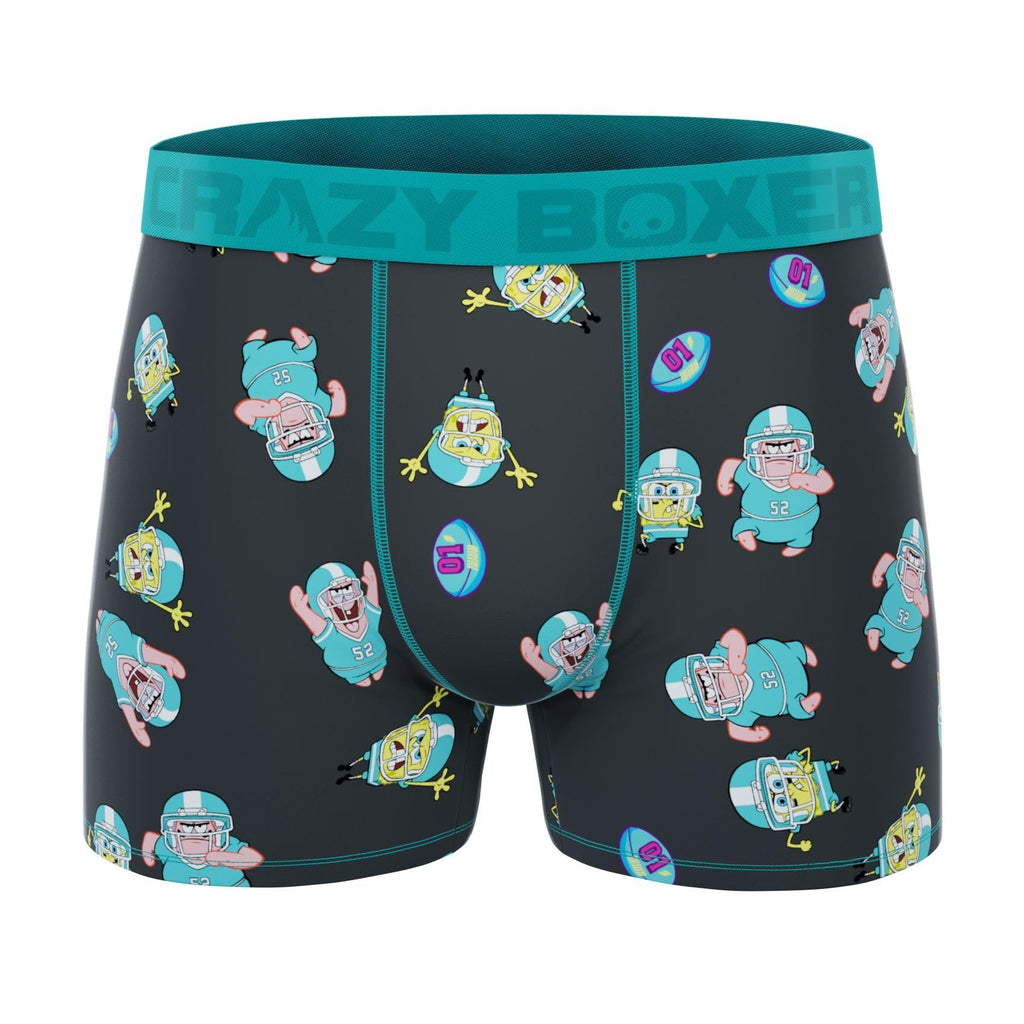 CRAZYBOXER Men's Underwear Spongebob Squarepants Original Resistant Boxer Brief Soft