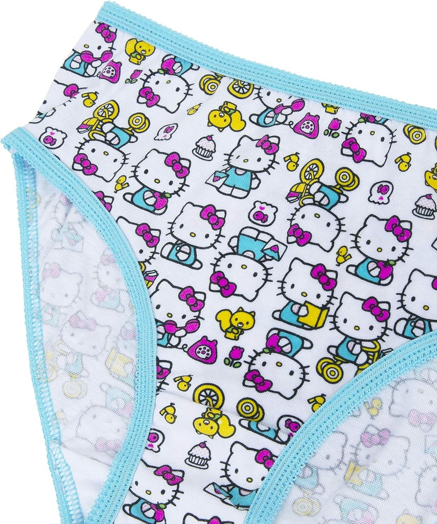 Hello Kitty Girls' 100% Combed Cotton Underwear in Sizes 2/3t, 4t, 4, 6 and 8