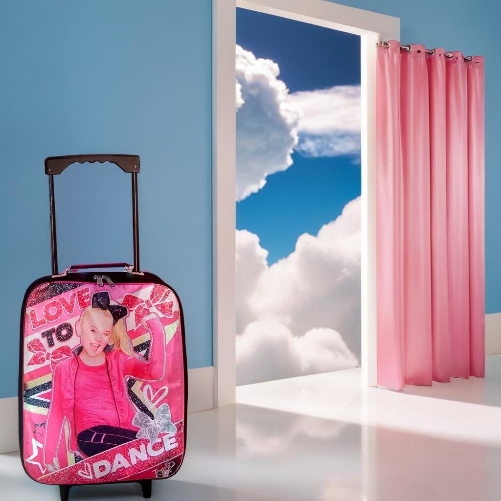 Nickelodeon JoJo Siwa Girl's 15" Collapsible Wheeled Pilot Case - Rolling Luggage