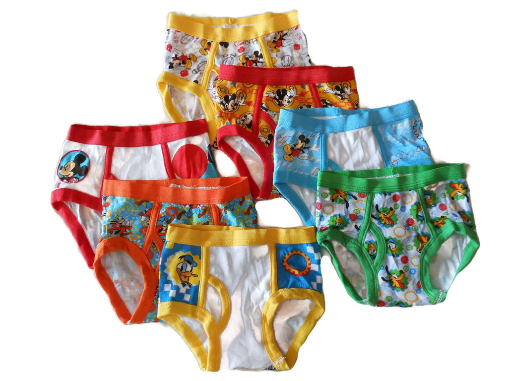 Disney Little Boys' Seven Pack Mickey Mouse Briefs