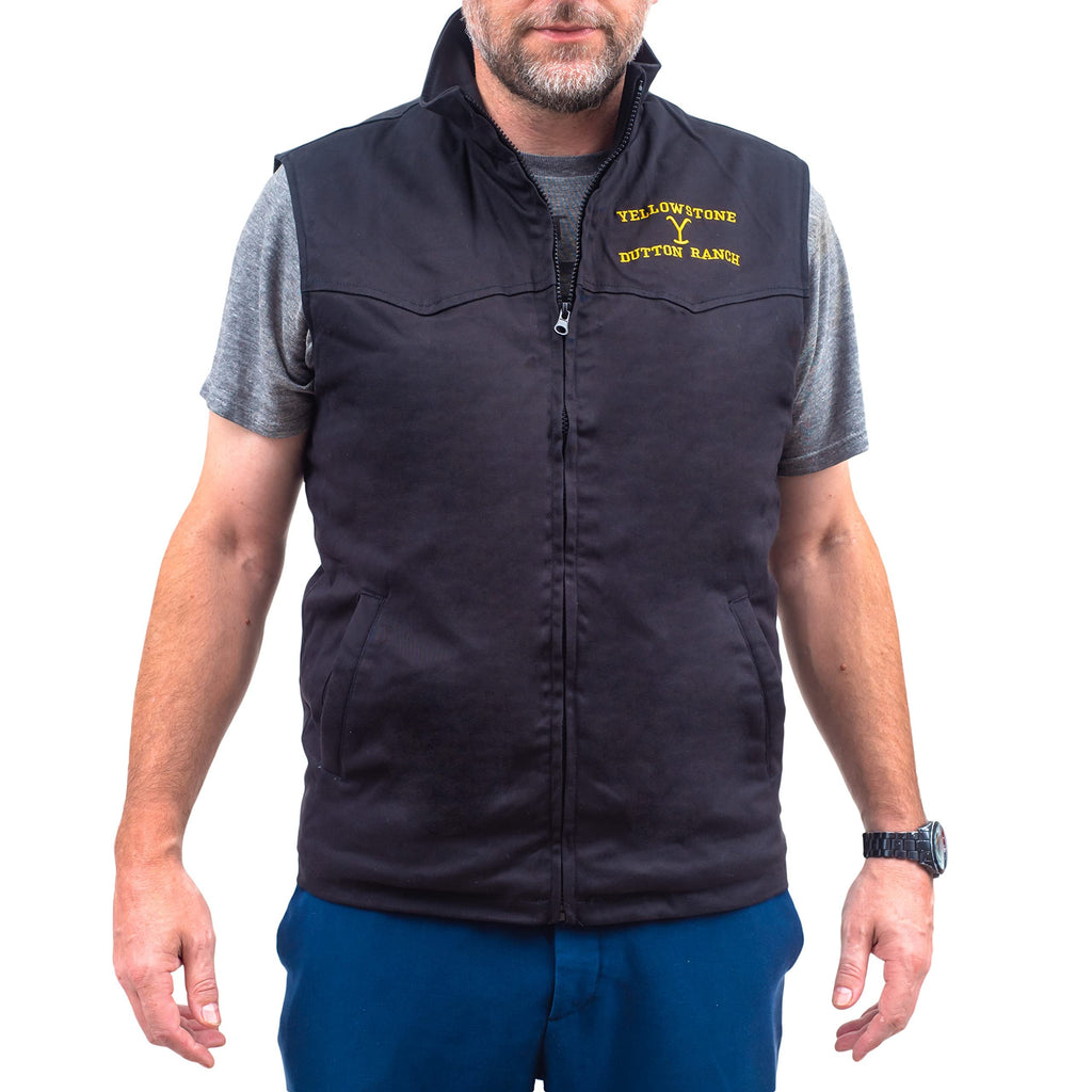 Changes Yellowstone Dutton Ranch Zip Up Vest Jacket - Yellowstone Halloween Costume