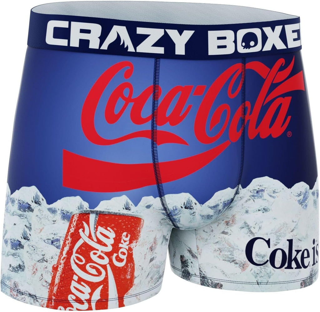 CRAZYBOXER Men's Underwear Coca Cola Stretch Breathable Boxer Brief Anti-irritation