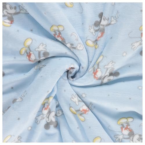 Disney Mickey Mouse, Minnie Mouse, Winnie The Pooh, Lilo and Stitch 2-Ply Infant Blanket - Soft Fleece with Polyfill - Cozy and Warm Baby Blanket for Baby Boys and Girls, 30x40 Inches