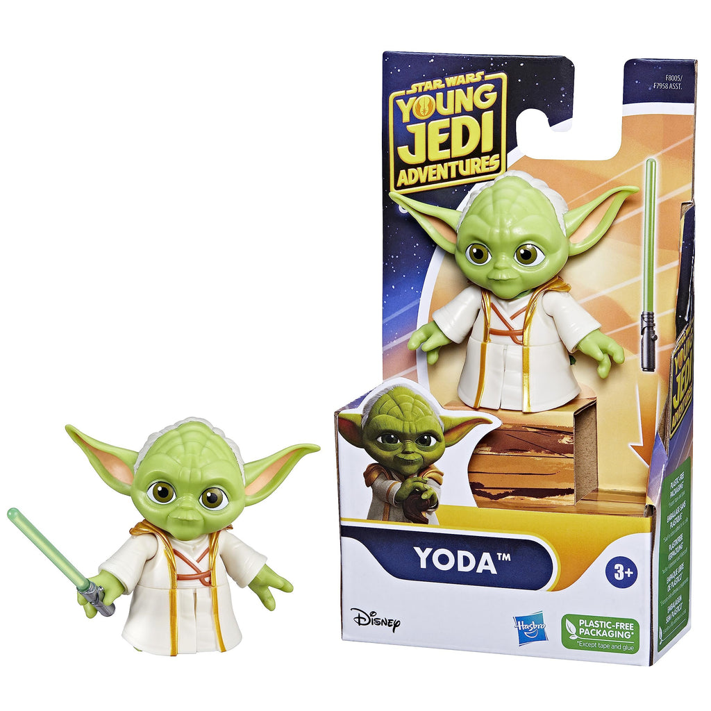 Star Wars: Young Jedi Adventures Yoda Action Figure, 3-Inch-Tall Toys, Preschool Toys for 3 Year Old Boys & Girls