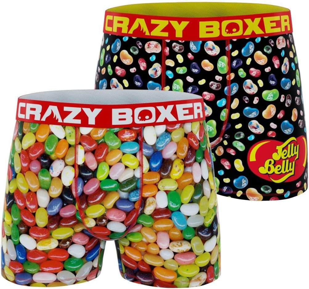 CRAZYBOXER Men's Underwear Jelly Belly Comfortable Boxer Brief Stretch (2 PACK)