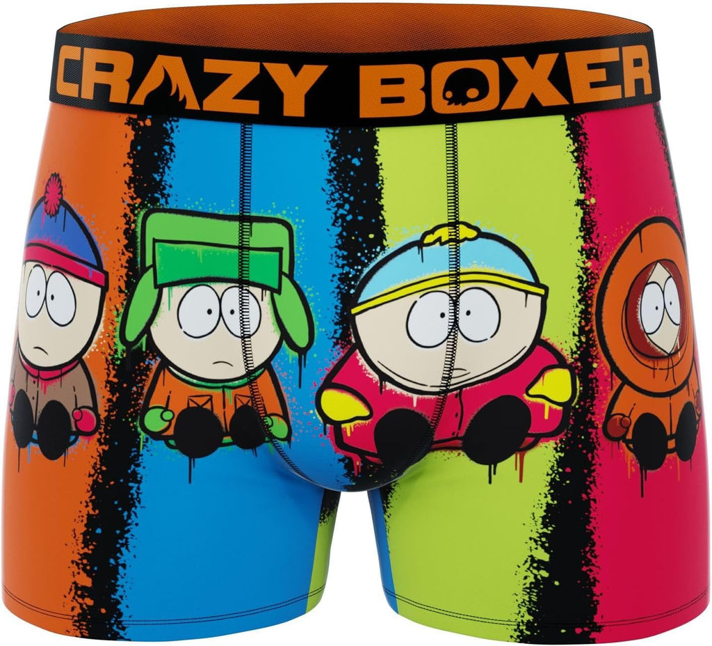 CRAZYBOXER Men's Underwear South Park Stretch Durable Boxer Brief Freedom of movement