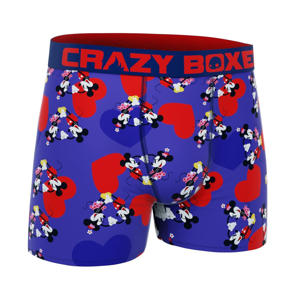 CRAZYBOXER Men's Underwear Disney Classic Freedom of movement Stretch Boxer Brief Red