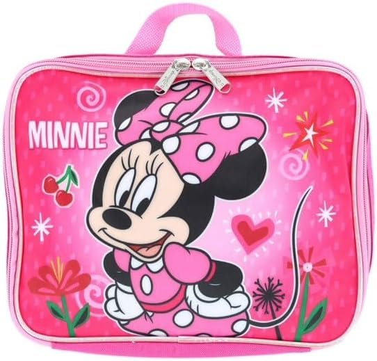 Disney Minnie Mouse Kid's 16 Inch Backpack With Removable Lunch Box Set School