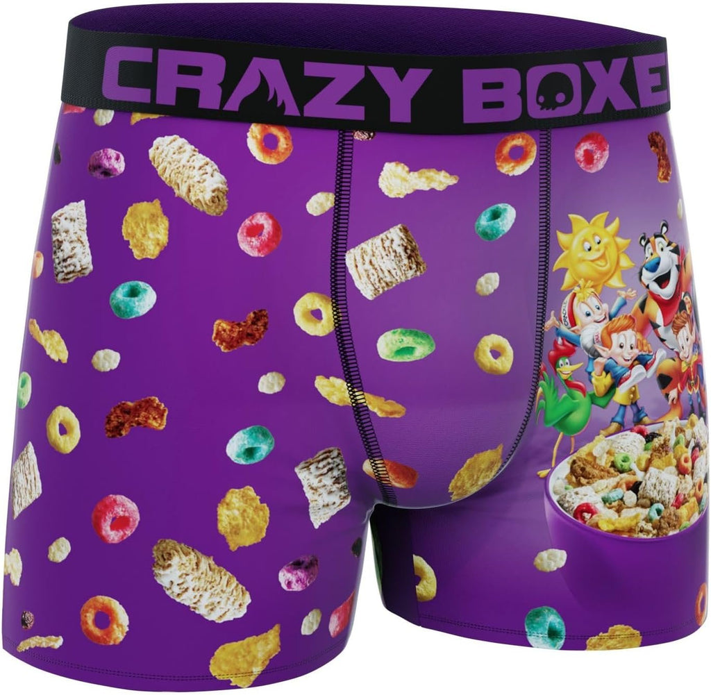 CRAZYBOXER Men's Underwear Kelloggs Stretch Comfortable Boxer Brief Lightweight