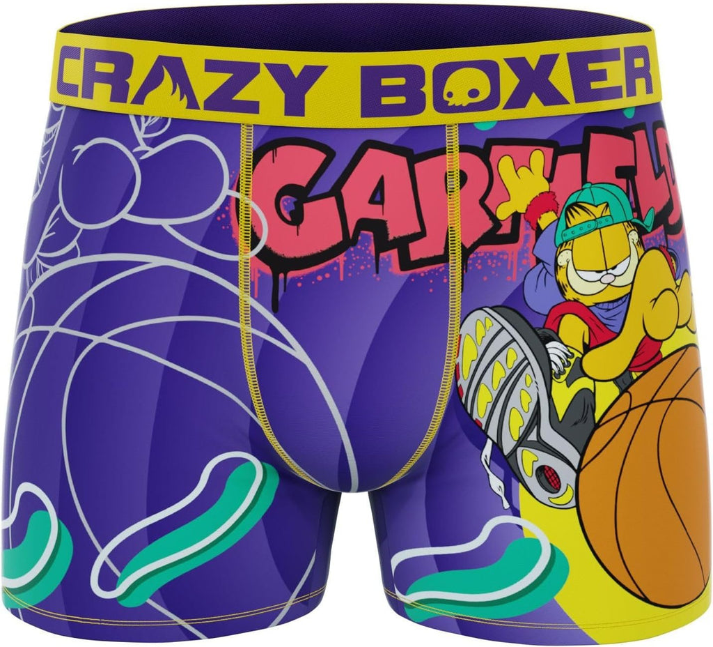 CRAZYBOXER Men's Underwear Garfield Freedom of movement Resistant Boxer Brief Original (3 PACK)