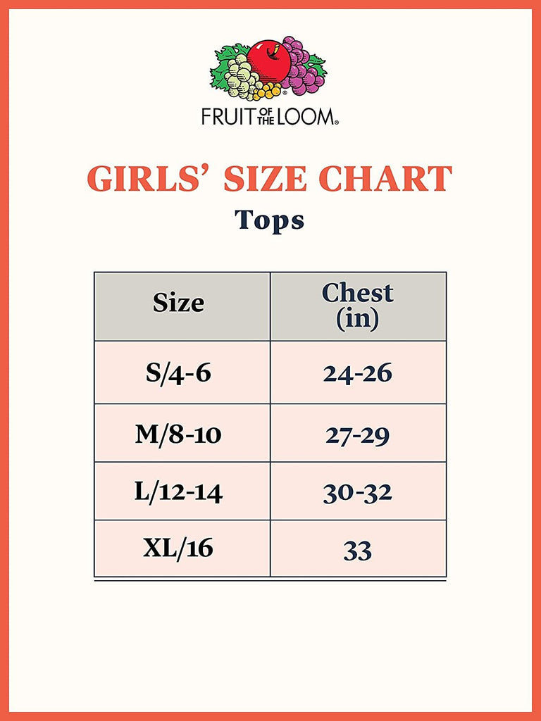 Fruit of the Loom Girls' Undershirts (Camis & Tanks)