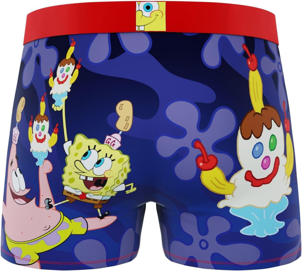 CRAZYBOXER Men's Underwear Spongebob Squarepants Anti-irritation Comfortable Boxer Brief Breathable