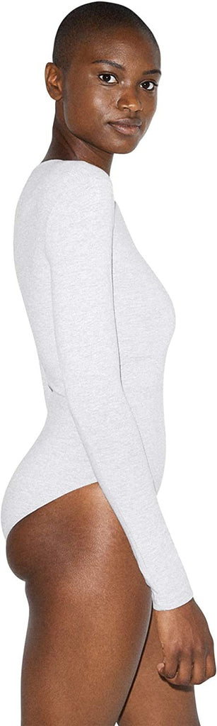 American Apparel Women's Cotton Spandex Long Sleeve Bodysuit