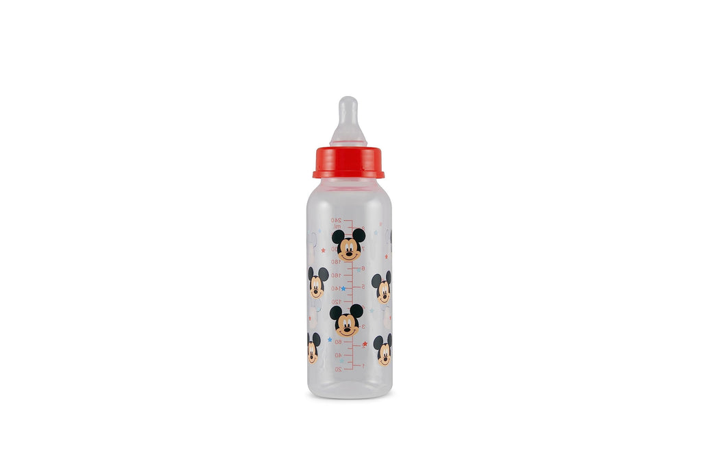 Baby Bottles 9 oz for Boys and Girls| 3 Pack of Disney "Mickey Mouse Pose" Infant Bottles for Newborns and All Babies | BPA-Free Plastic Baby Bottle for Baby Shower