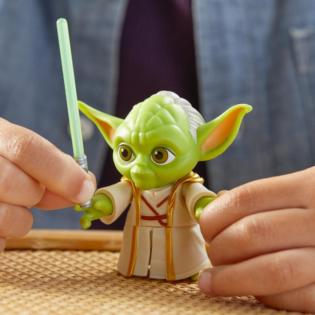 Star Wars: Young Jedi Adventures Yoda Action Figure, 3-Inch-Tall Toys, Preschool Toys for 3 Year Old Boys & Girls