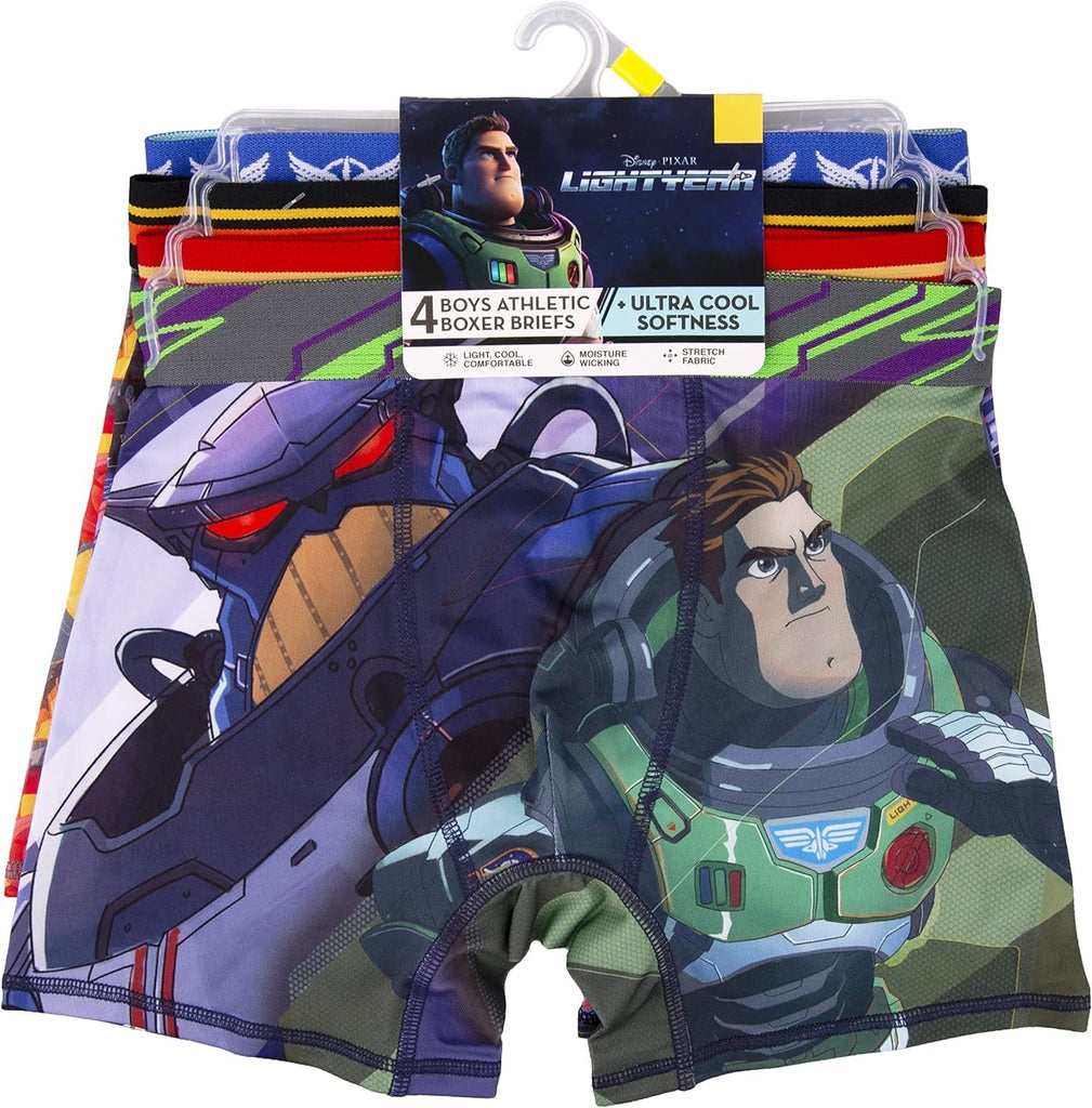 Disney Boys' Pixar’s Buzz Lightyear Underwear Multipacks with Zurg and Zyclops in Sizes 4, 6, 8, 10