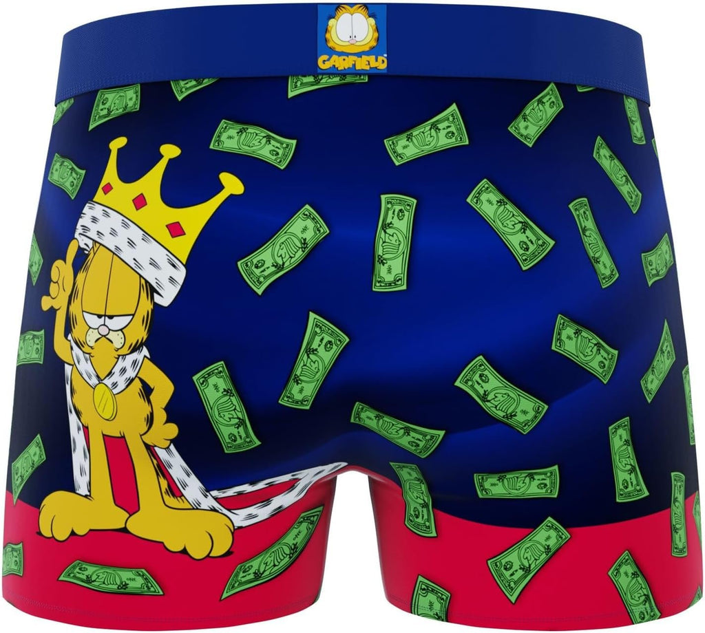 CRAZYBOXER Men's Underwear Garfield Freedom of movement Resistant Boxer Brief Original (3 PACK)