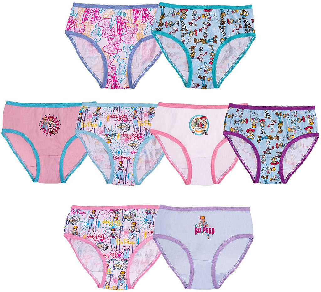 Disney Frozen Girls Panties Underwear - 8-Pack Toddler/Little Kid/Big Kid Size Briefs Princess Elsa Anna