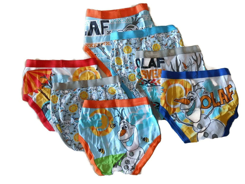 Disney Little Boys' Toddler Frozen Olaf 7-Pack Briefs