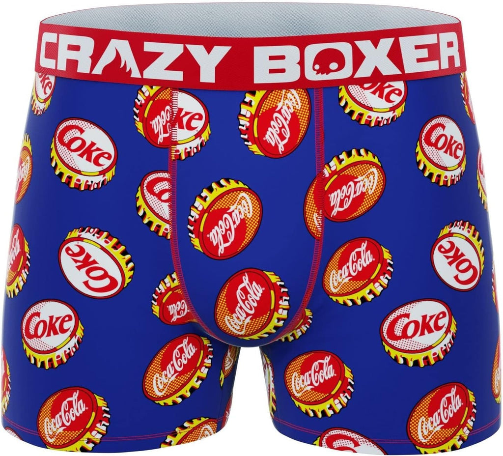 CRAZYBOXER Men's Underwear Coca Cola Stretch Breathable Boxer Brief Anti-irritation (3 PACK)