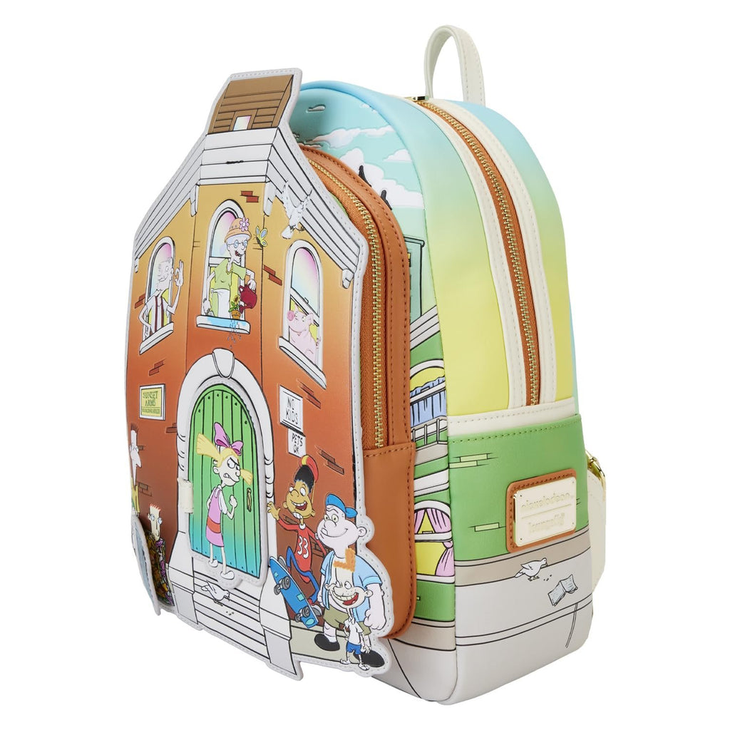 Loungefly Hey Arnold! Sunset Arms Boarding House Mini Backpack