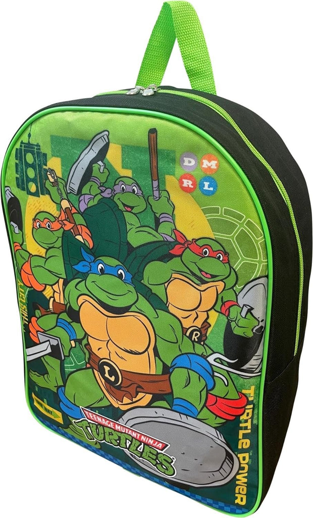 Ruz Kid's Licensed 15 Inch School Bag Backpack (Ninja Turtles)