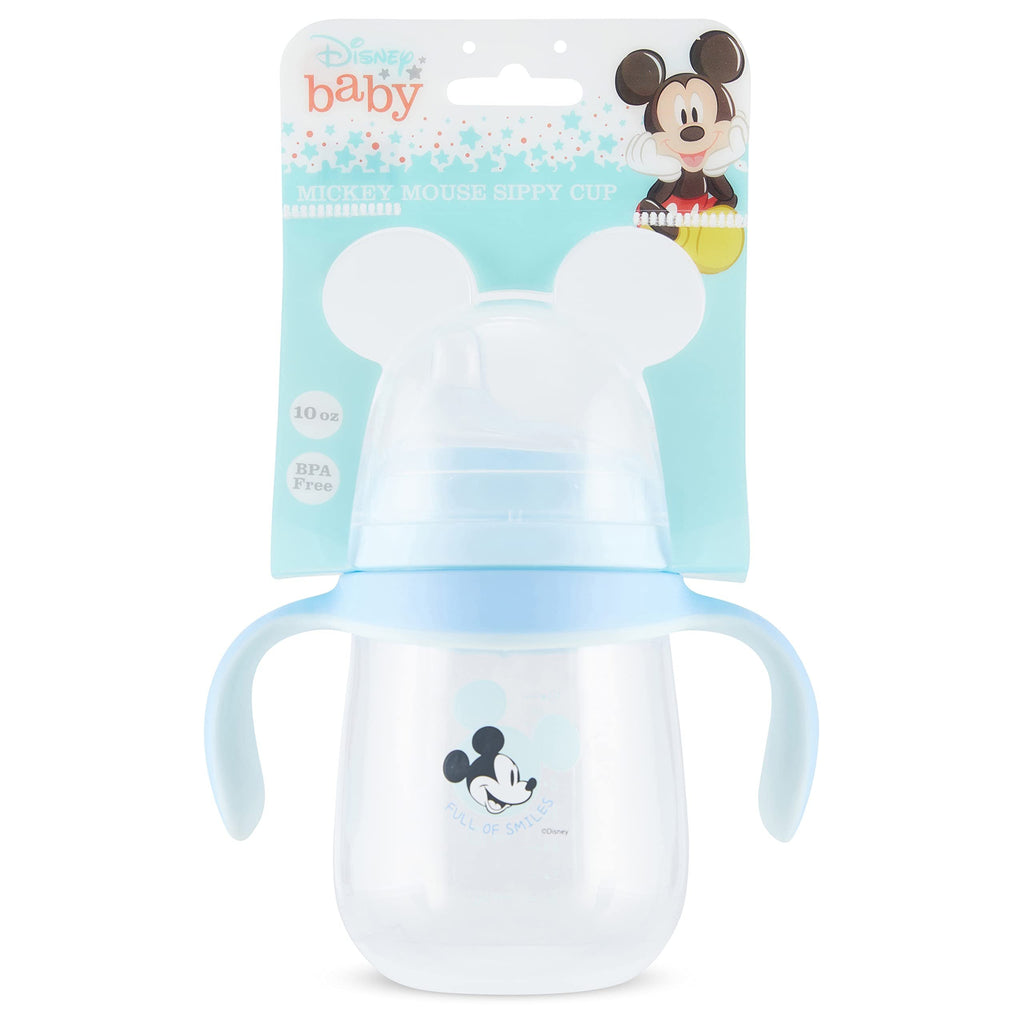 Disney Sippy Cups for Toddlers, Learner Sippy Cups for Kids with Pacifier, BPA-Free Trainer Cup with Handles, Leak-Proof Minnie Mouse and Mickey Mouse Sippy Cups, Perfect Unisex Gift for Children