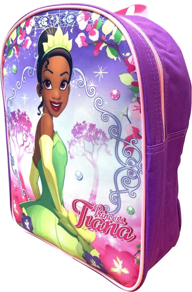 Ruz Princess Tiana Toddler Girl 12 Inch Mini Backpack (Pink-Blue)