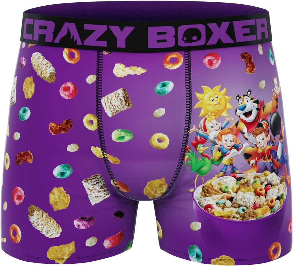 CRAZYBOXER Men's Underwear Kelloggs Stretch Comfortable Boxer Brief Lightweight