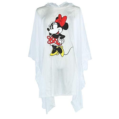 Disney Classic Mickey and Minnie Rain Poncho 2 pack set, Clear Adult