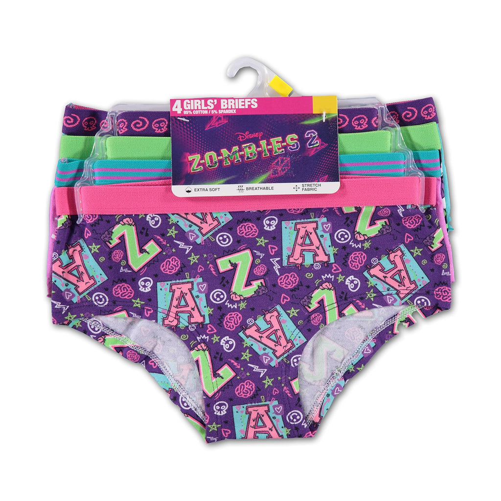 Disney Girls Underwear Multipack, Zombies 4pk, 6