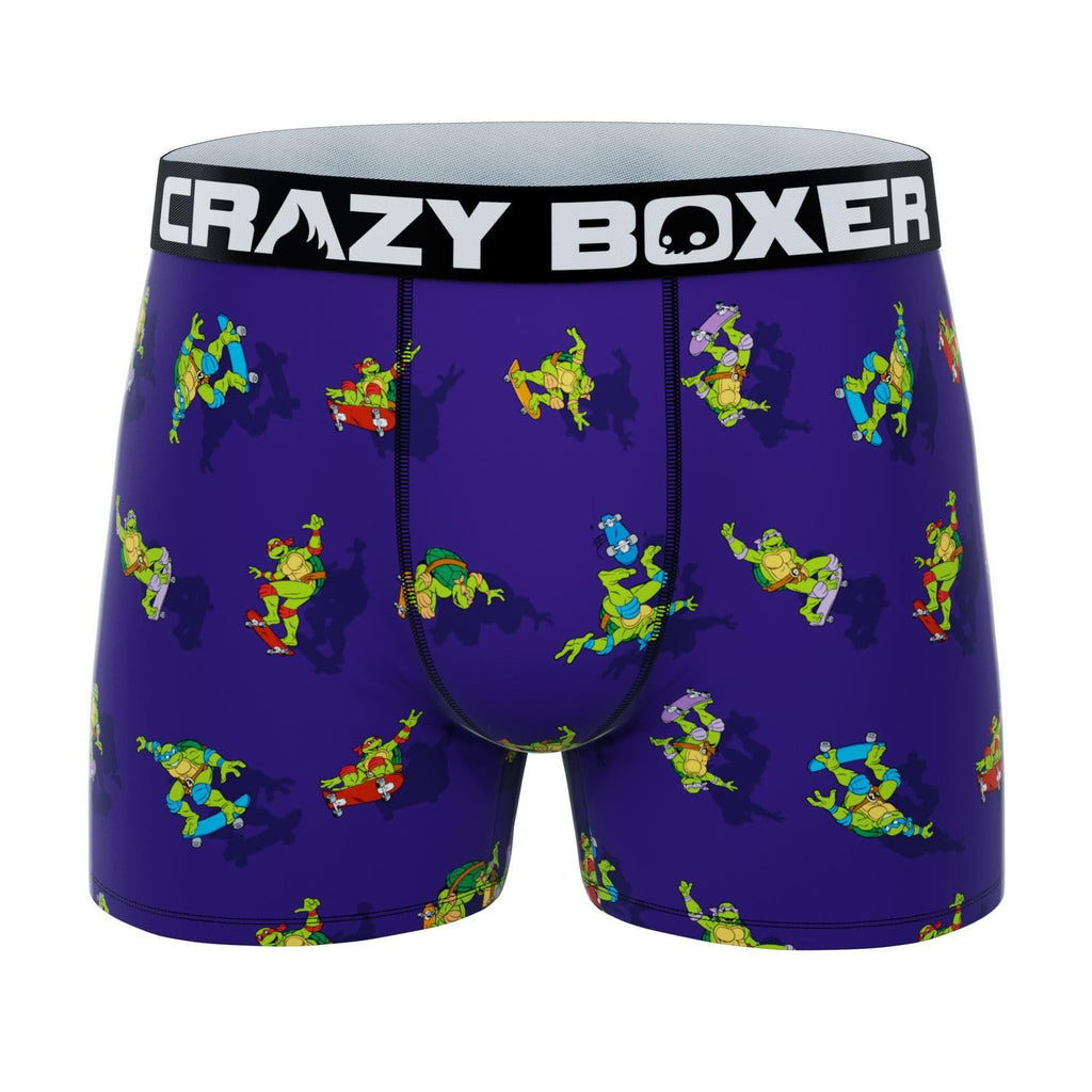 CRAZYBOXER Men's Underwear Ninja Turtles Breathable Freedom of movement Boxer Brief Stretch (3 PACK)