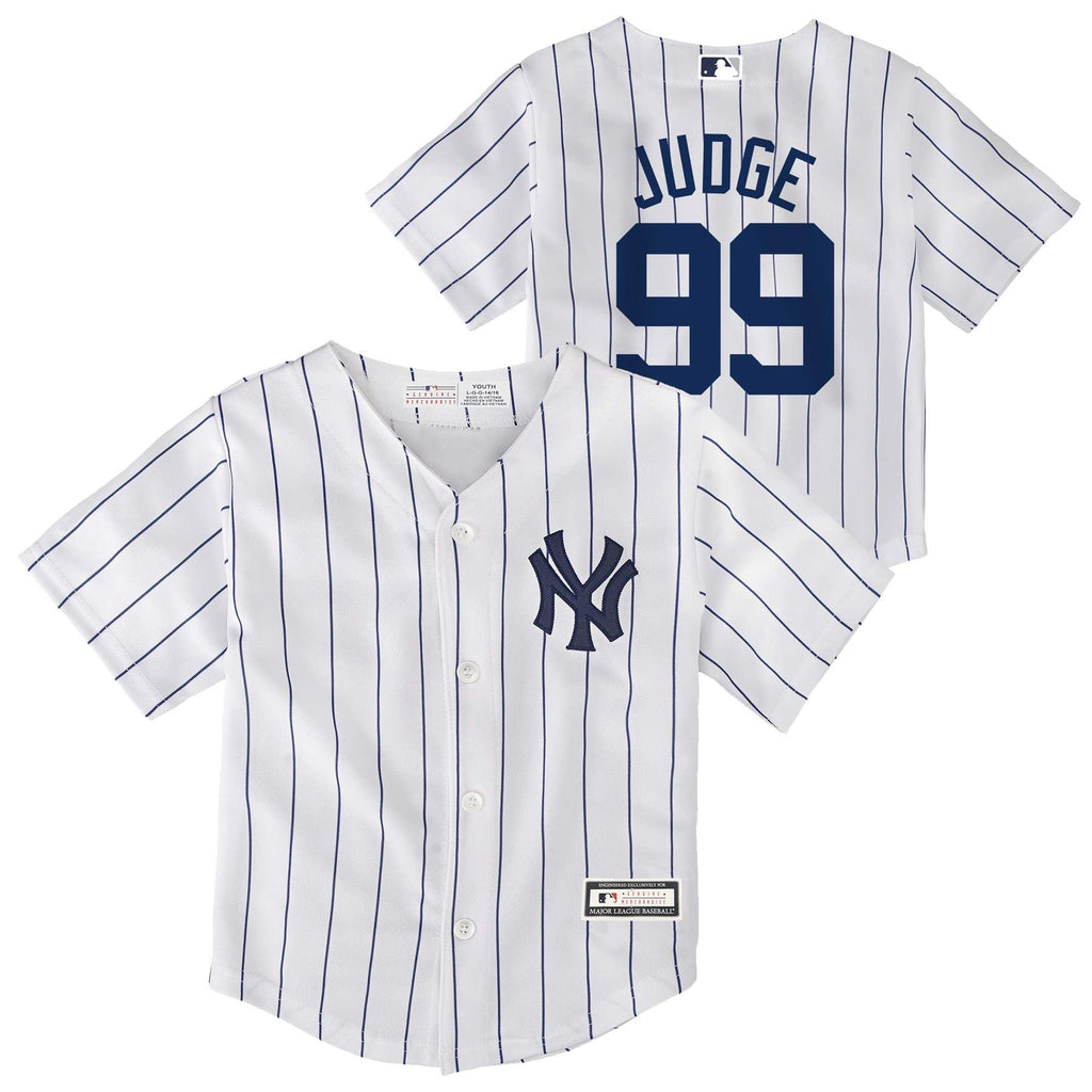 Aaron Judge New York Yankees MLB Toddler 2-4 White Home Player Jersey (4T)