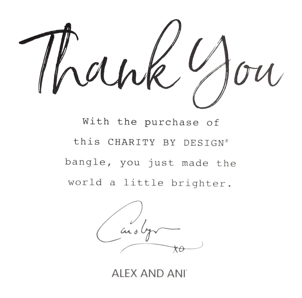 Alex and ANI Charity by Design, UNICEF Peace Bangle Bracelet