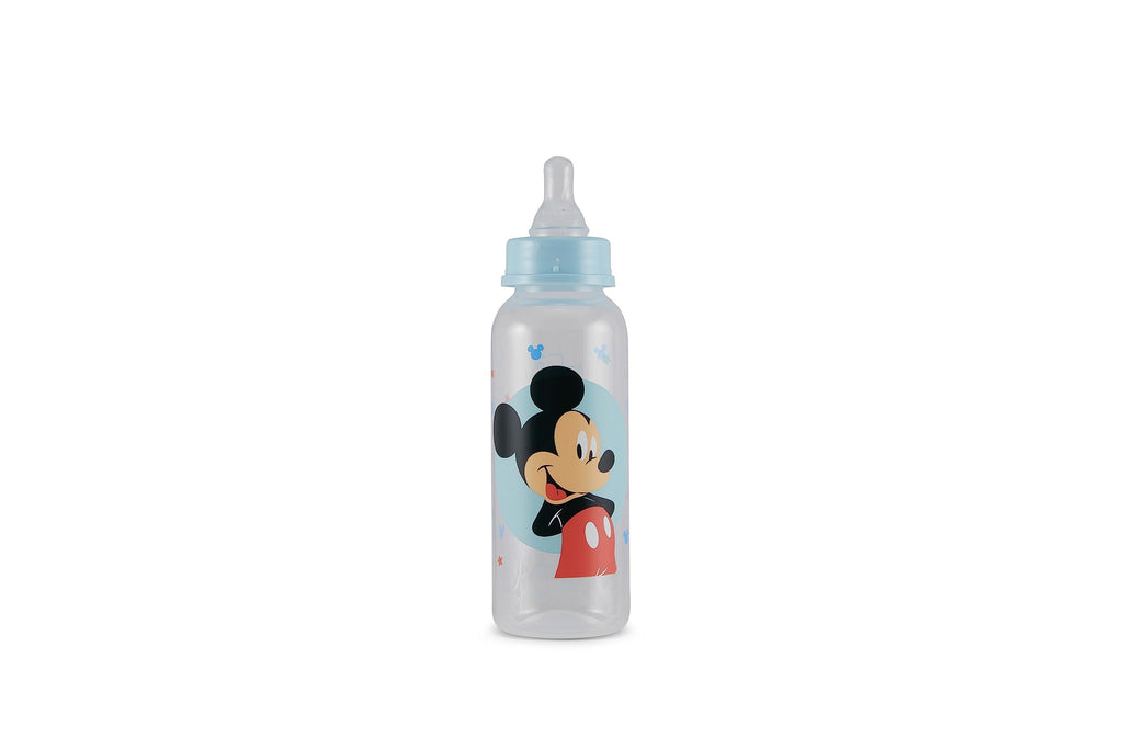 Baby Bottles 9 oz for Boys and Girls| 3 Pack of Disney "Mickey Mouse Pose" Infant Bottles for Newborns and All Babies | BPA-Free Plastic Baby Bottle for Baby Shower