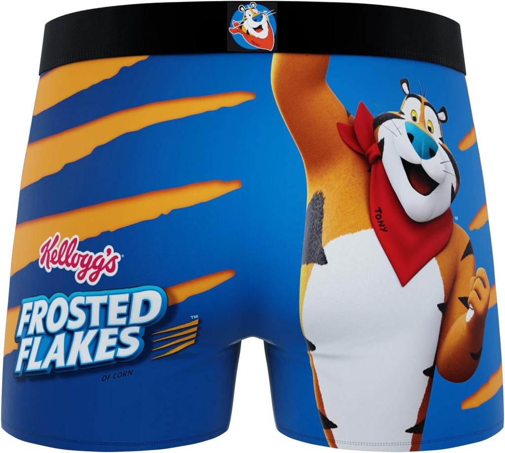 CRAZYBOXER Men's Underwear Kellogg's Cereals Stretch Breathable Boxer Brief Anti-irritation (3 PACK)