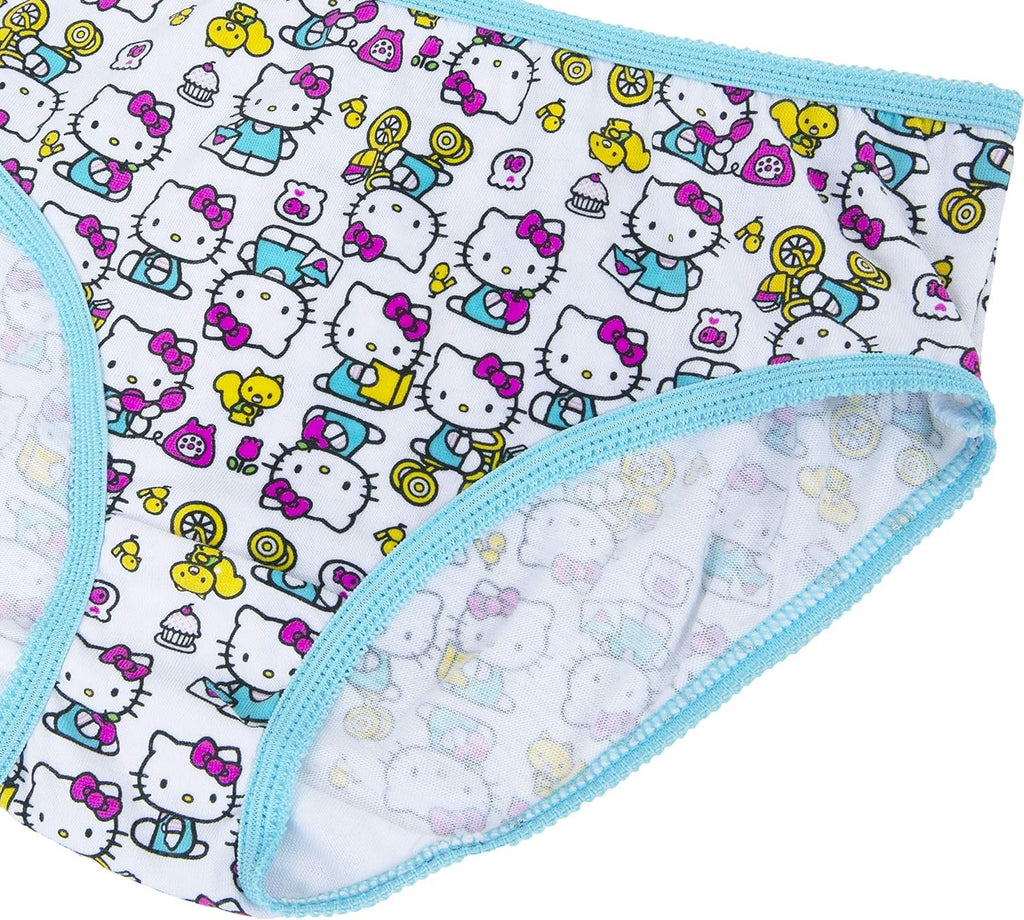 Hello Kitty Girls' 100% Combed Cotton Underwear in Sizes 2/3t, 4t, 4, 6 and 8