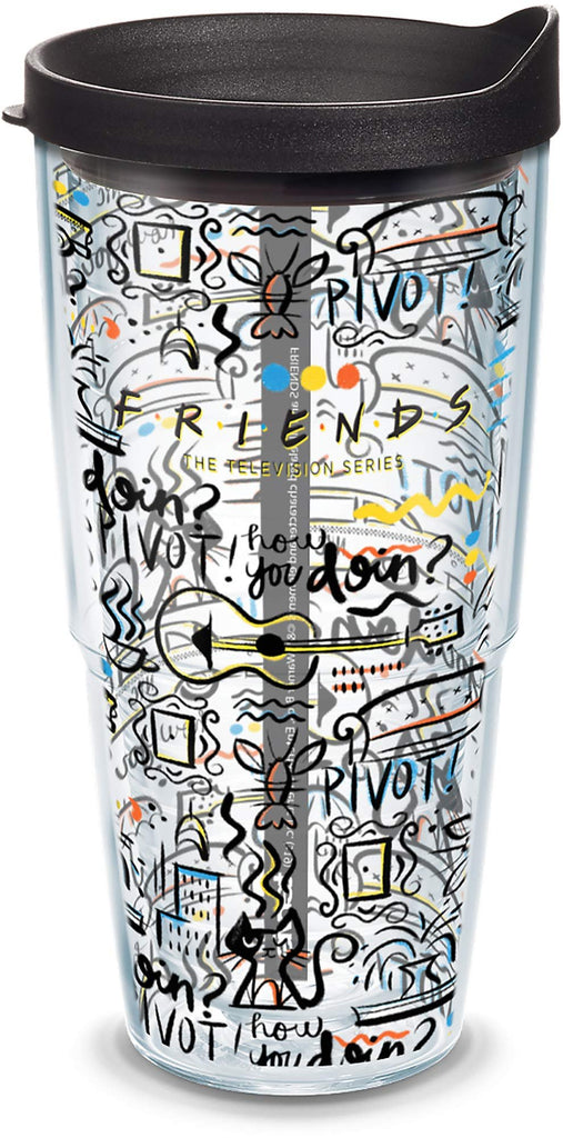 Tervis Friends - Friends Made in USA Double Walled Insulated Tumbler Travel Cup Keeps Drinks Cold & Hot, 16oz, Lidded