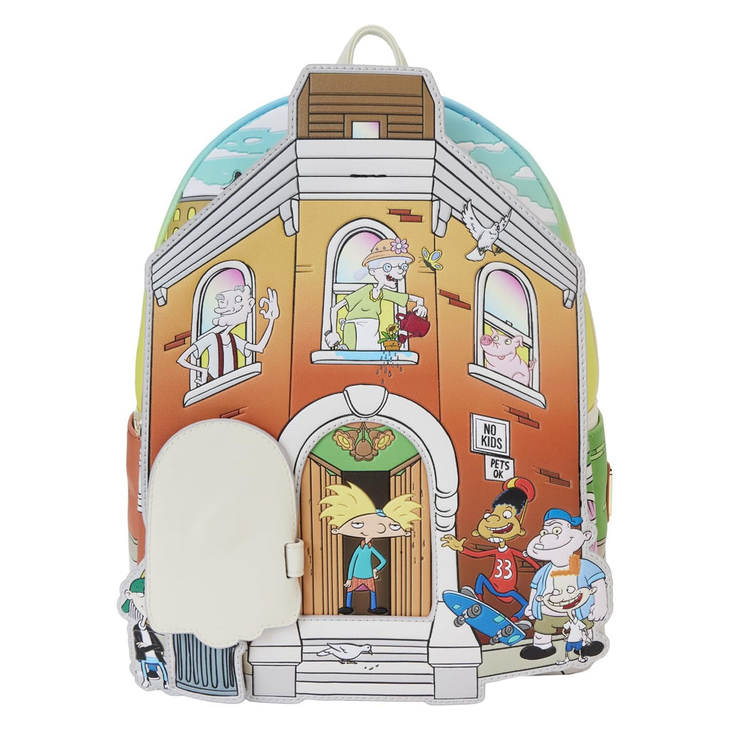 Loungefly Hey Arnold! Sunset Arms Boarding House Mini Backpack