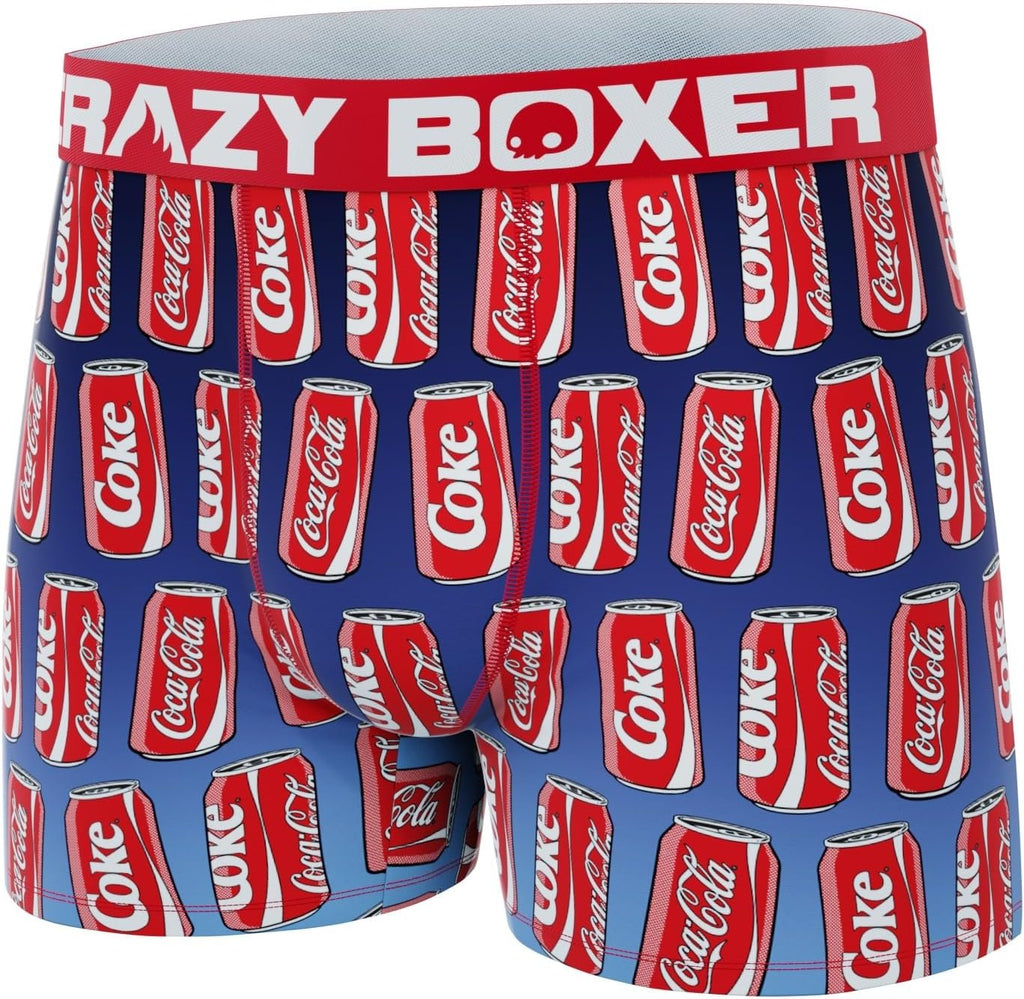 CRAZYBOXER Men's Underwear Coca Cola Stretch Breathable Boxer Brief Anti-irritation