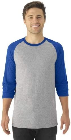 Jerzees Mens Dri-Power Active Triblend Baseball Raglan T-Shirt (601RR)