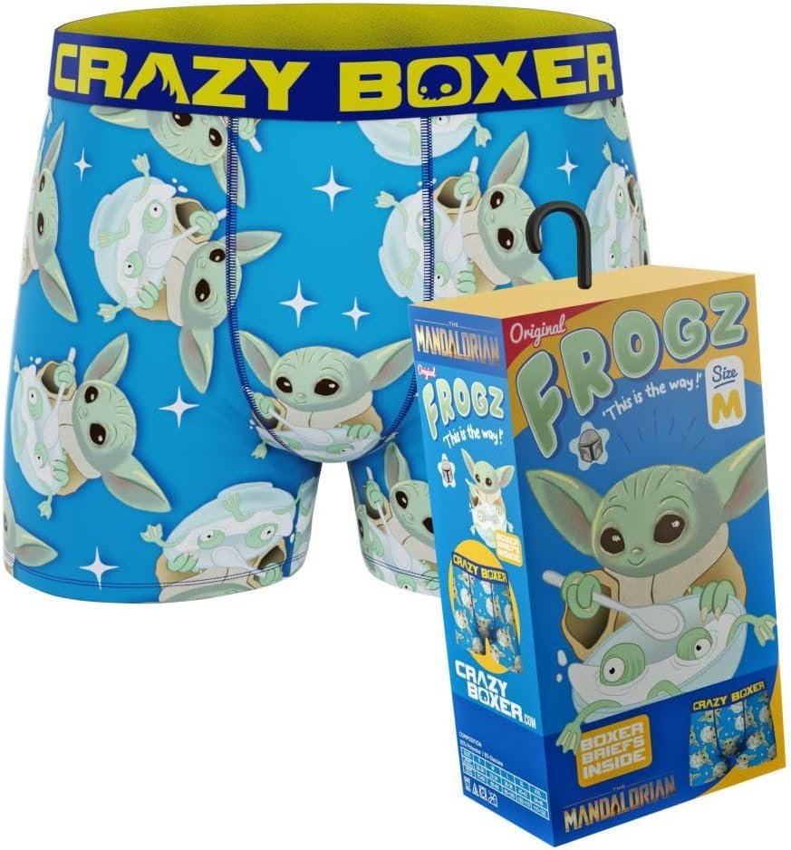 CRAZYBOXER Men's Underwear Mandalorian Gift Box Stretch Breathable Boxer Brief Anti-irritation