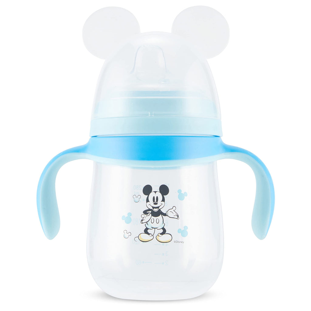 Disney Sippy Cups for Toddlers, Learner Sippy Cups for Kids with Pacifier, BPA-Free Trainer Cup with Handles, Leak-Proof Minnie Mouse and Mickey Mouse Sippy Cups, Perfect Unisex Gift for Children