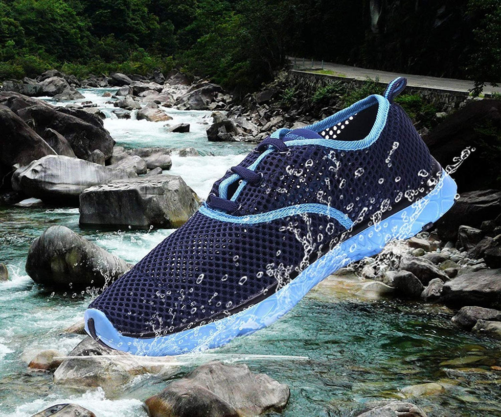 Womens Water Sneakers Shoes - Ladies Waterproof Watershoes Beach Pool Exercise Yoga