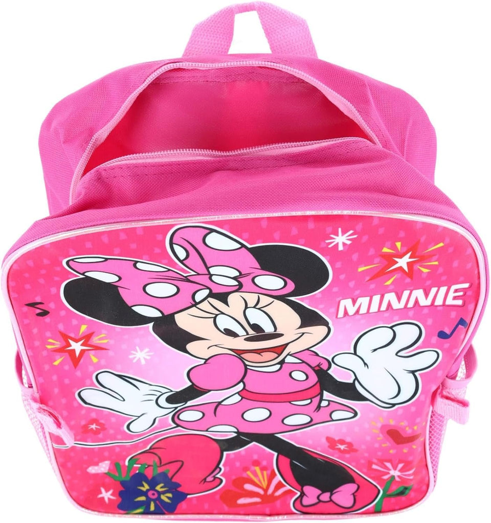 Disney Minnie Mouse Kid's 16 Inch Backpack With Removable Lunch Box Set School