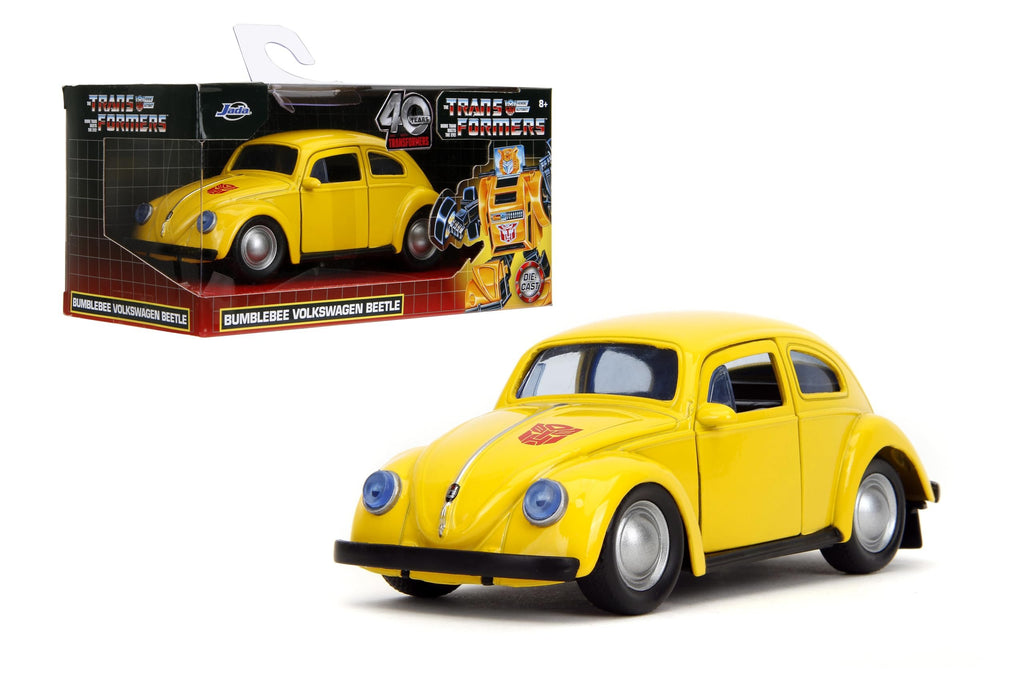 Transformers 1:32 G1 Bumblebee Volkswagen Beetle Die-Cast Car, Toys for Kids and Adults