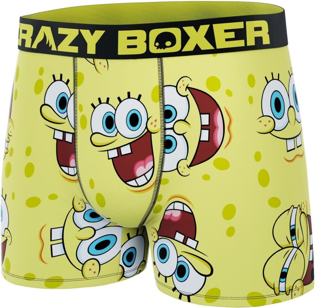 CRAZYBOXER Men's Underwear Spongebob Squarepants Anti-irritation Comfortable Boxer Brief Breathable