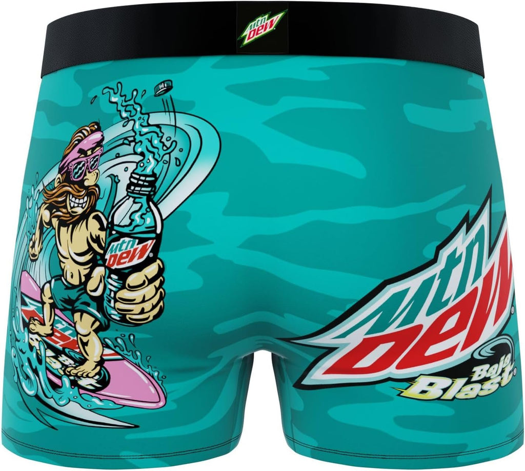 CRAZYBOXER Mountain Dew Flavors Men's Boxer Briefs (3Pack, Vending)