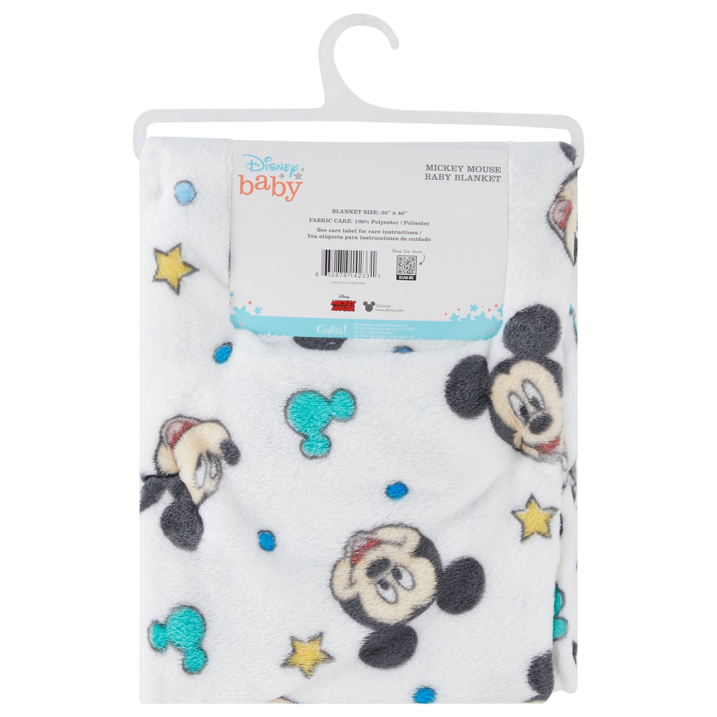 Disney Characters Flannel Fleece Baby Blanket - Soft & Cozy 30x40 Inches, Featuring Mickey Mouse, Minnie Mouse, Winnie The Pooh, and Dumbo