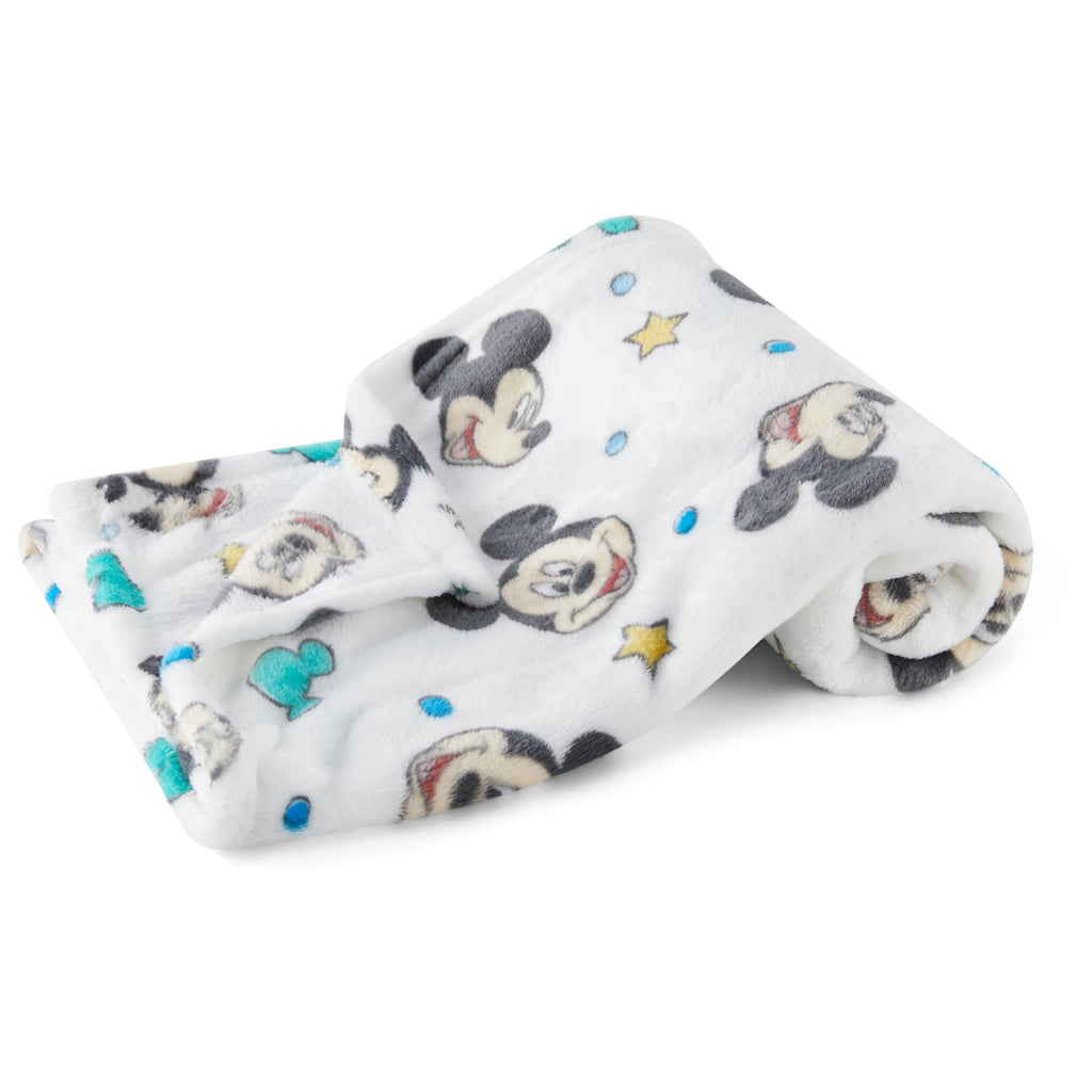 Disney Characters Flannel Fleece Baby Blanket - Soft & Cozy 30x40 Inches, Featuring Mickey Mouse, Minnie Mouse, Winnie The Pooh, and Dumbo